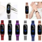 LED Touch Display Magnetic Belt Watch for Girls